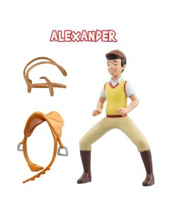 Bibi & Tina: Spielfigur Alex reitend einzeln