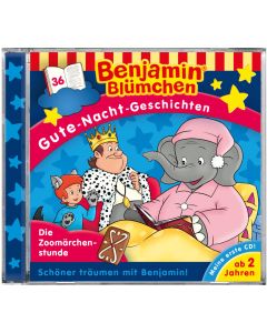 Die CD-Abbildung Benjamin Blümchen Gute-Nacht-Geschichten Folge 36 Die Zoomärchenstunde