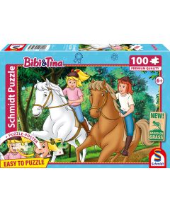 Abbildung der Verpackung des Kinderpuzzles Bibi und Tina Sommerausritt 100 Teile