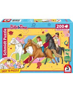 Abbildung der Verpackung des Kinderpuzzles Bibi und Tina Pferdeliebe 200 Teile