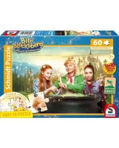 Abbildung Verpackung 60 Teile Puzzle Bibi Blocksberg - Das große Hexentreffen Motiv  Junghexen am Kessel