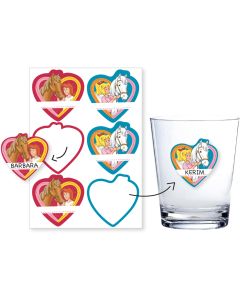 Bibi & Tina: 6er Namens-Sticker