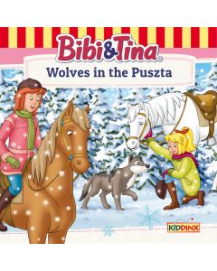 Abbildung des MP3-Hörspielcovers des englischsprachigen Hörspiels Bibi and Tina Folge 60 Wolves in the Puszta