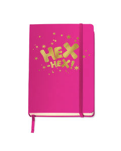 Abbildung des Notizbuches von Bibi Blocksberg mit Hex-Hex Aufschrift