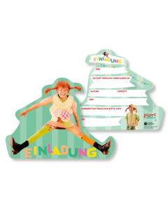 Pippi Langstrumpf: 8 Einladungen