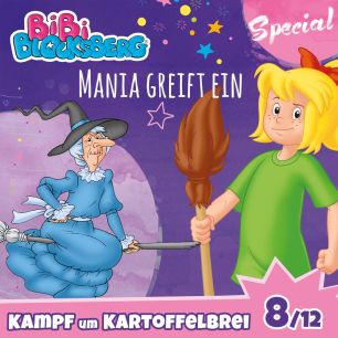 Abbildung des MP3-Hörspielcovers Bibi Blocksberg Special Kampf um Kartoffelbrei Folge 8 Mania greift ein