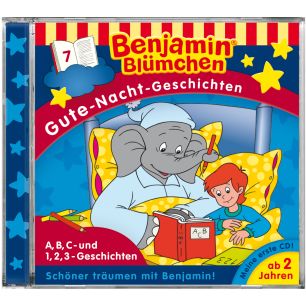 Benjamin Blümchen: Gute-Nacht-Geschichten - A,B,C- und 1,2,3-Geschichten (Folge 7)