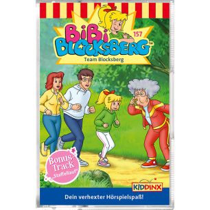 Abbildung der Hörspiel-Kassette Bibi Blocksberg Folge 157 Team Blocksberg