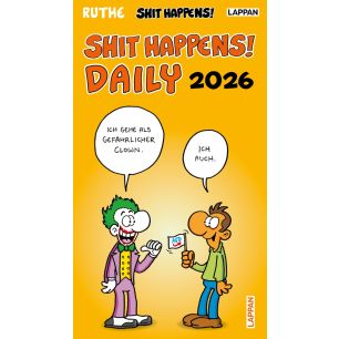 Abbildung des Covers des Shit Happens! Daily Ruthe Cartoon Tagesabreißkalender 2026
