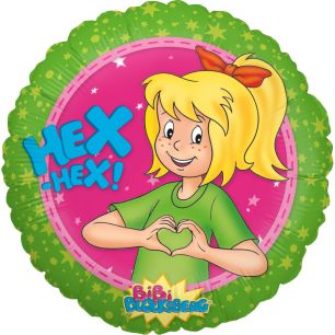 Bibi Blocksberg: Folienballon Motiv Hex-Hex