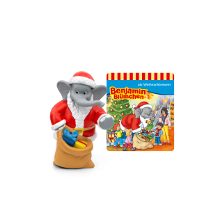 Abbildung der Tonie Figur Benjamin Blümchen als Weihnachtsmann