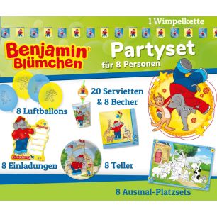 Benjamin Blümchen: Elefantenstarkes Partyset für 8 Kids