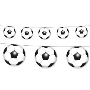 Abbildung der Wimpelkette mit Fußbällen