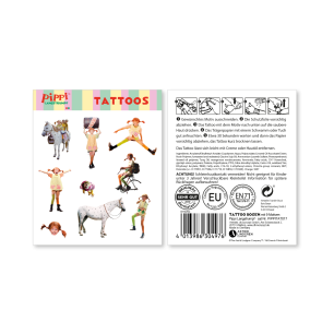 Pippi Langstrumpf: Tattoos