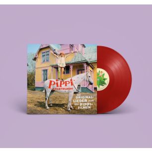 Abbildung der Vinyl Schallplatte von Pippi Langstrumpf mit Original Liedern aus den Pippi Langstrumpf Filmen