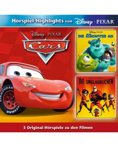 Disney: 3er MP3-Box Cars, Die Monster AG, Die Unglaublichen