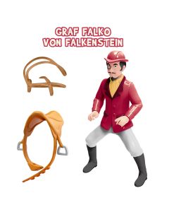 Bibi & Tina: Spielfigur Falko reitend einzeln