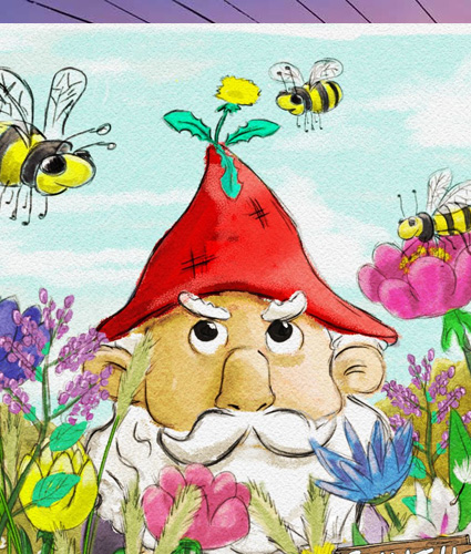 Gunther der grummelige Gartenzwerg