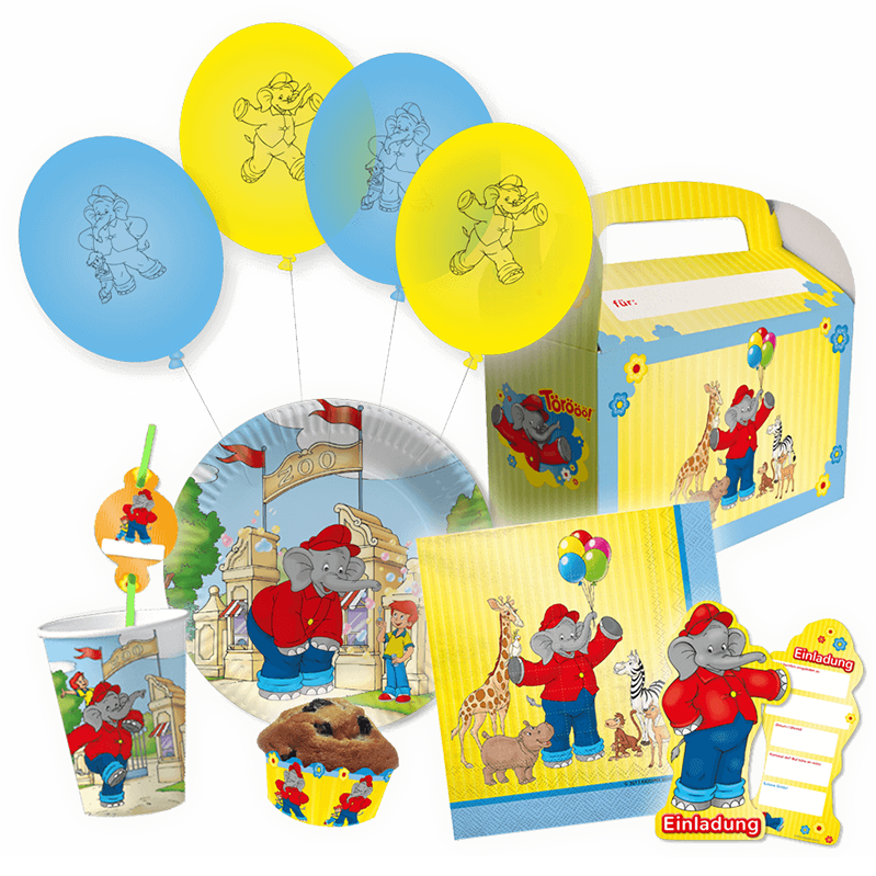 Partydekoration der Marke Benjamin Blümchen