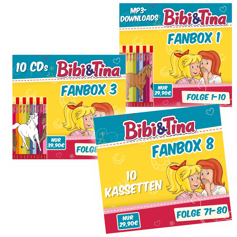 Hörspiel-Boxen der Marke Bibi und Tina